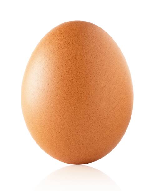 istock Close up picture of an egg on white background with clipping path 917766830