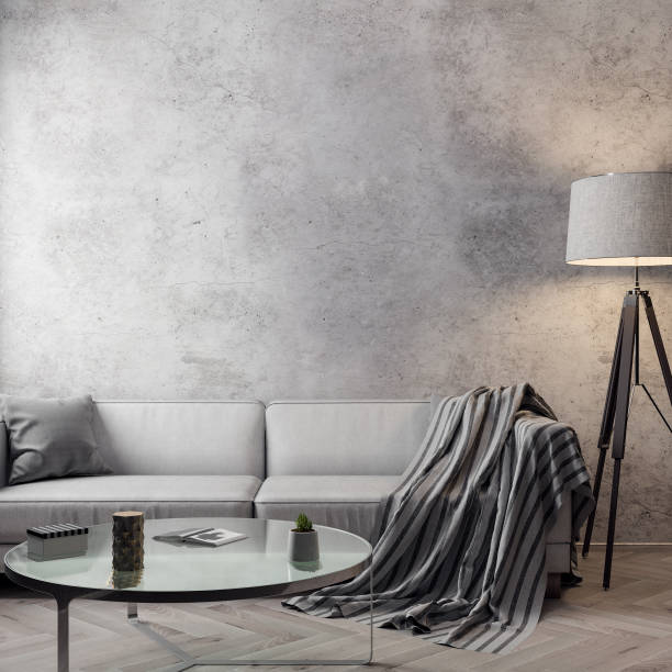 istock Mockup Poster in the interior, 3D illustration of a modern design 917767288