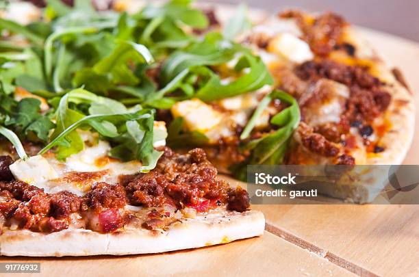 Pizza Stock Photo - Download Image Now - Bolognese Sauce, Pizza, Arugula