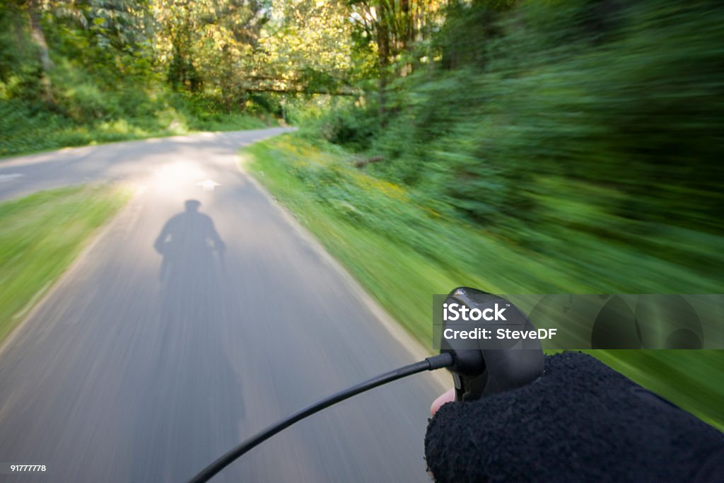 Manhã Corrida de Bicicleta - Royalty-free Ao Ar Livre Foto de stock