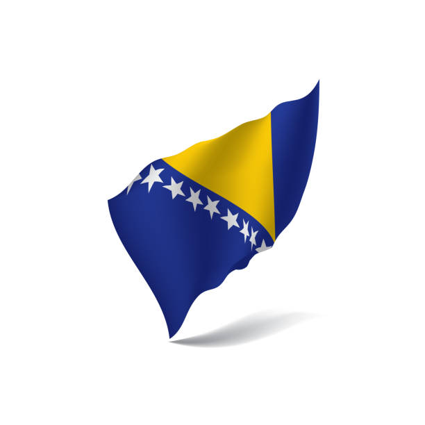 istock Bosnia and Herzegovina flag, vector illustration 917778456