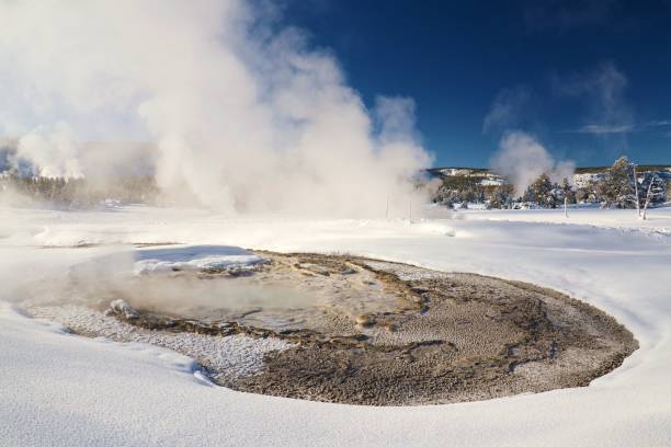 istock Hot Springs during Winter in the Upper Geyser Basin 917779712