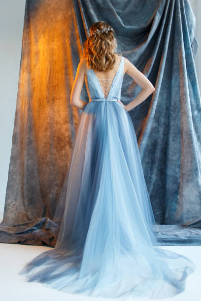 istock sweet bride in an blue gown 917780084