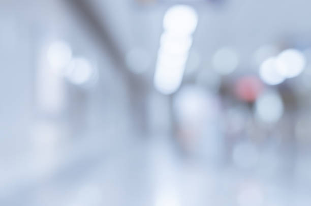 istock abstract blur bokeh indoor room background. cool tone blur background. 917786188