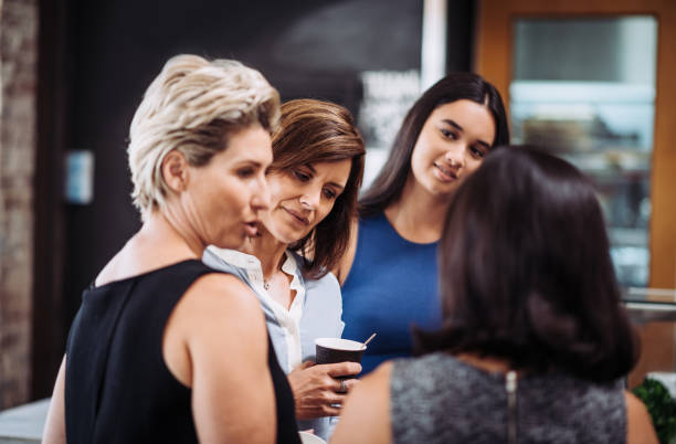 istock Business chat during the coffee break on full-day seminar 917786674