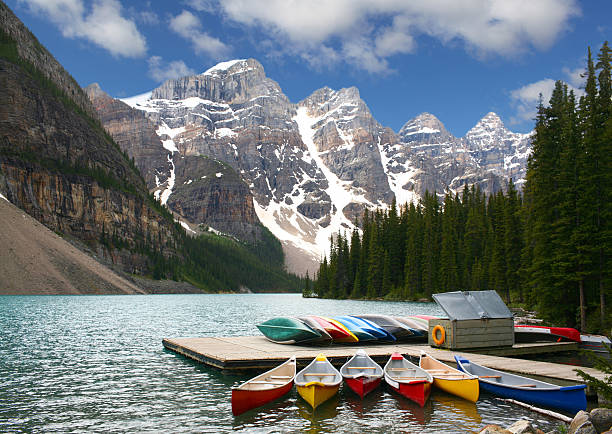 istock Moraine lake, Canada 91779099