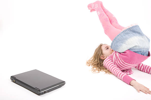 istock Funny little girl 91779689