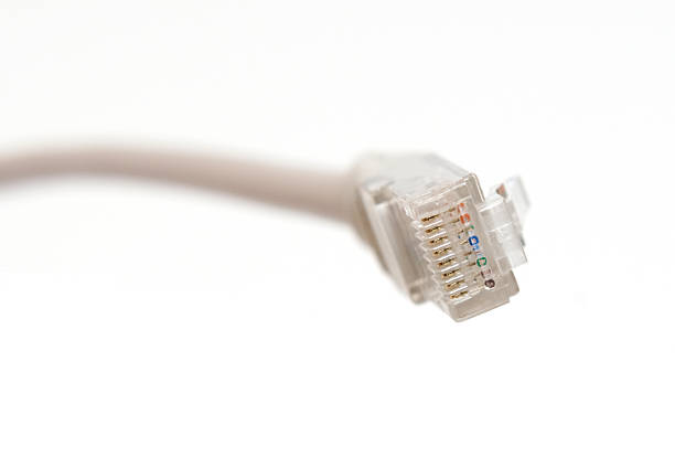sieci wtyczka rj-45 - computer cable nobody rj45 network connection plug zdjęcia i obrazy z banku zdjęć