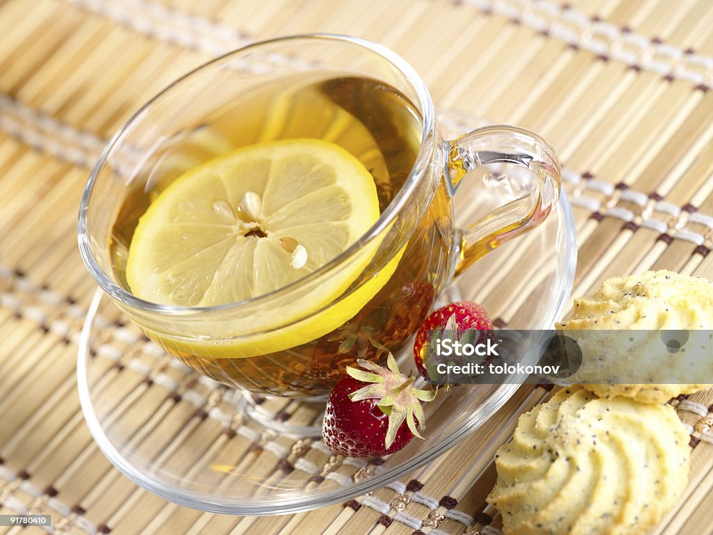 Té con limón frutas - Foto de stock de Bambú - Material libre de derechos