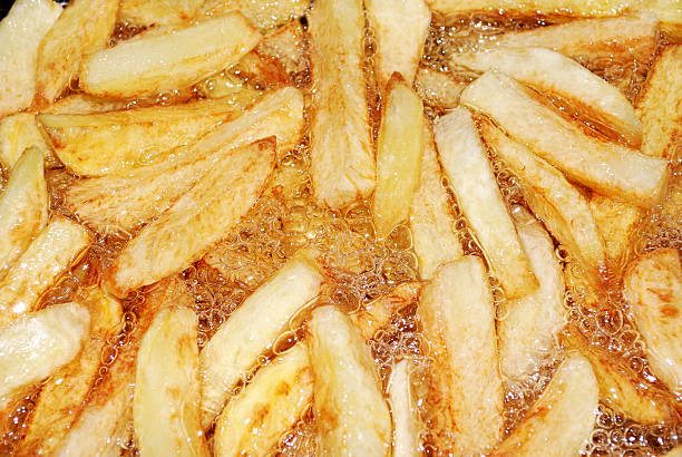 istock Frying potatoes in boiling oil 91780674