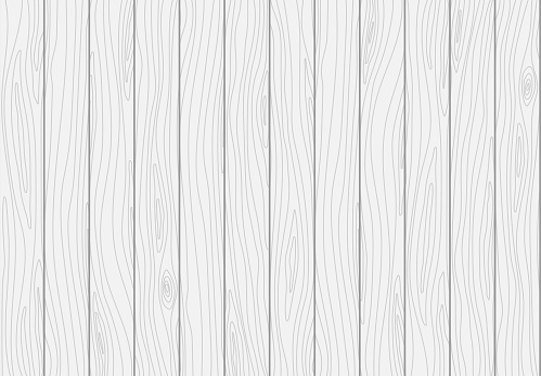 White wooden plank texture. Vector wood light background