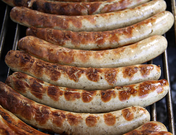 istock Sausages on Barbecue Grill 91782181