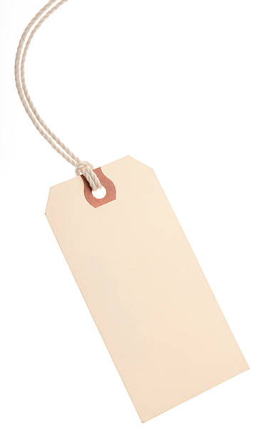 Blank Paper Tag stock photo