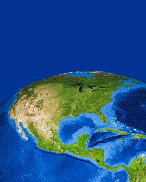 istock 3D render of planet Earth with the Americas in main focus. 917829646