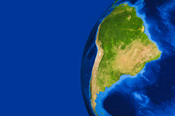 Communication in digital network. Earth Globe. 3d illustration