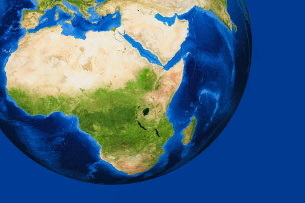 istock 3D render of planet Earth with Africa in main focus. 917831756