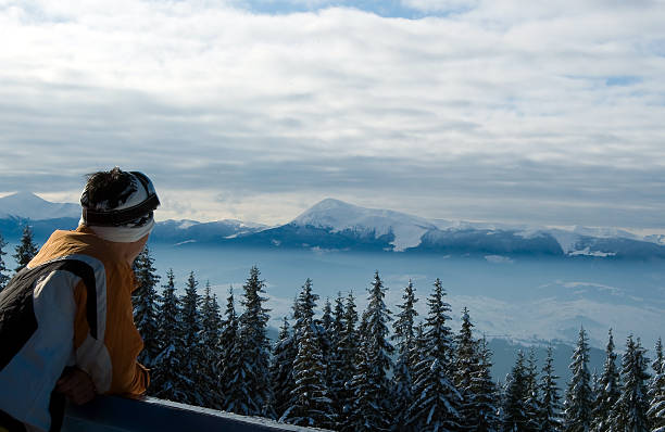 istock Skier and winter landscape 91783800