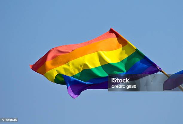 Bandera De La Comunidad Homosexual Foto de stock y más banco de imágenes de Amarillo - Color - Amarillo - Color, Azul, Bandera