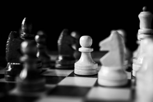 istock Chess board game competition. Business strategy concept 917840550