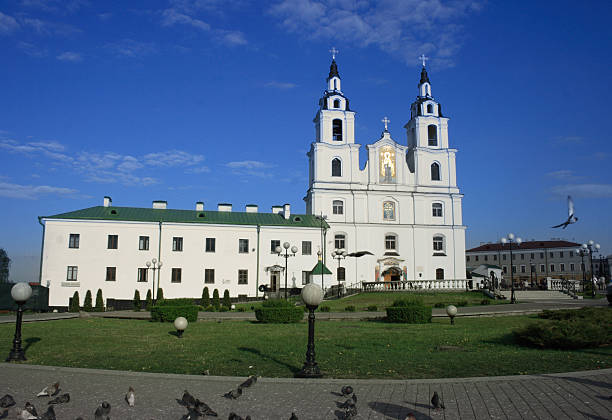 Orthodox Cathedral in Minsk, Belarus stock photo