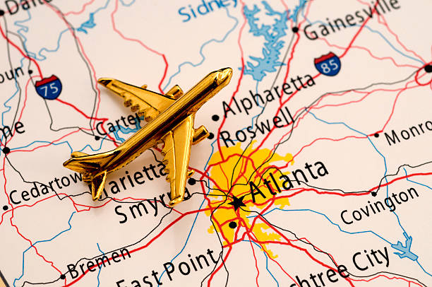 istock Golden Plane Over Atlanta 91784435