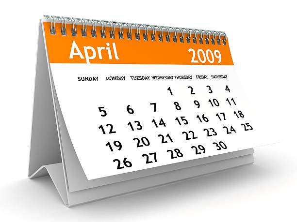 istock April 2009 - Orange Calendar series 91784531
