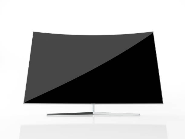 istock UHD Curved Smart TV On White Reflective Background 917845354
