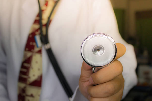 istock Hand of doctor who is holding a stethoscope 917849834