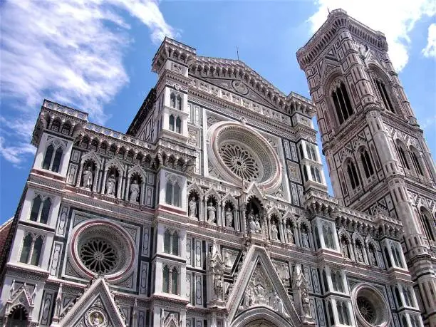 Photo of Facade of Florence Cathedral Santa Maria del Fiore