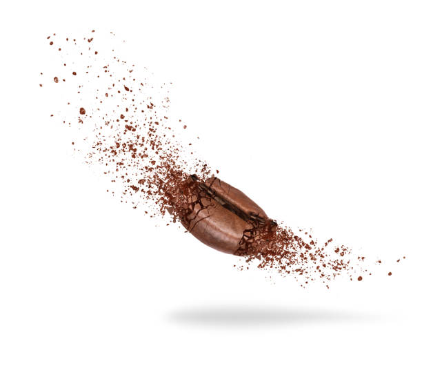 istock Coffee bean are broken into small pieces on white background 917853506