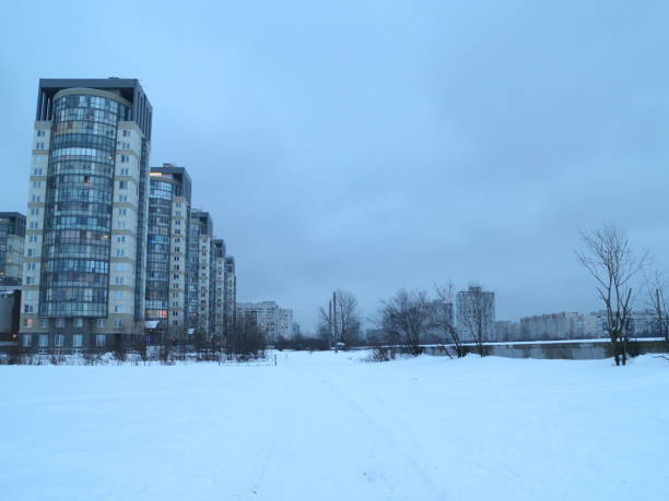 istock city quarter on a winter evening 917857740