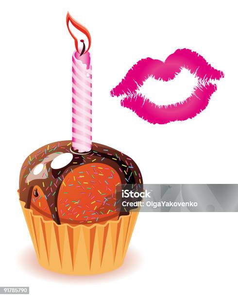 カップケーキとキス - おやつのベクターアート素材や画像を多数ご用意 - おやつ, お祝い, アーモンド