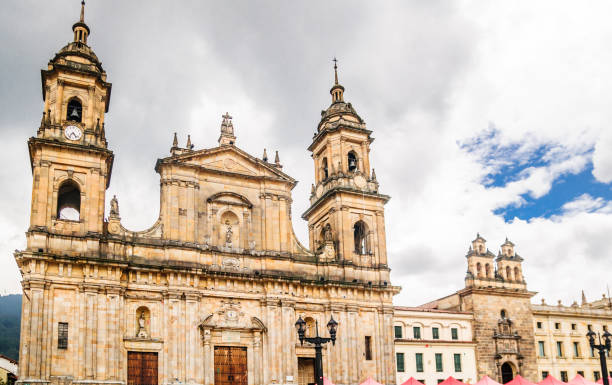 istock Cathedral Primatial by Bolivar square in Bogota - Colombia 917865400
