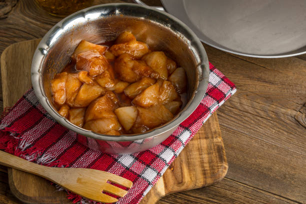 istock Chunks of chicken in marinade. 917869398