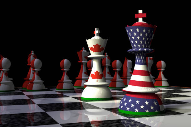 istock USA and Canada Chess Standoff 917870068