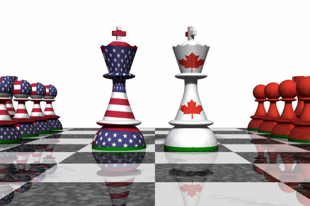 istock USA and Canada Chess Standoff 917870128