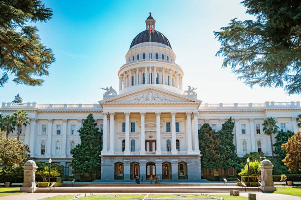 캘리포니아 주 의사당 건물 새크라멘토 캘리포니아 미국 - sacramento county 뉴스 사진 이미지