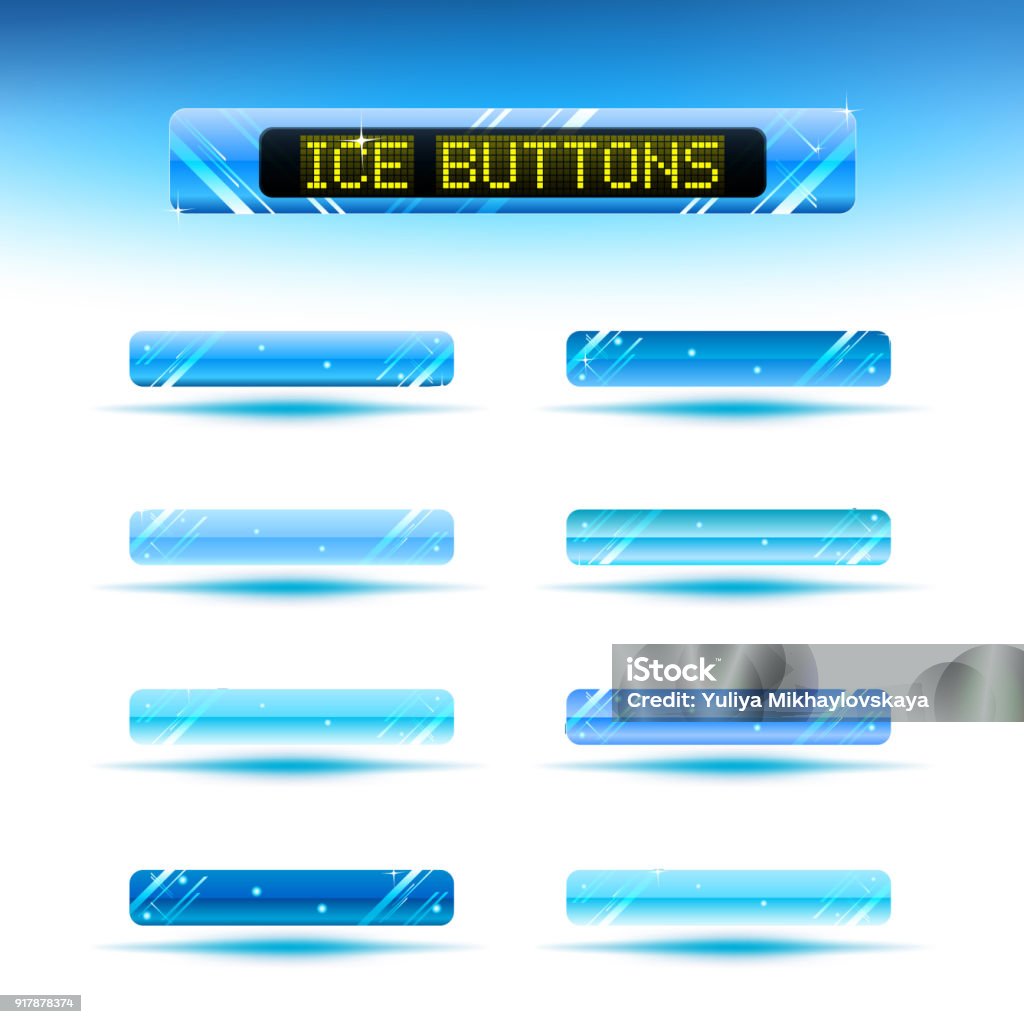 Menu Button Contents Vector Web Menu Buttons Set For Business Site Stock Illustration ...
