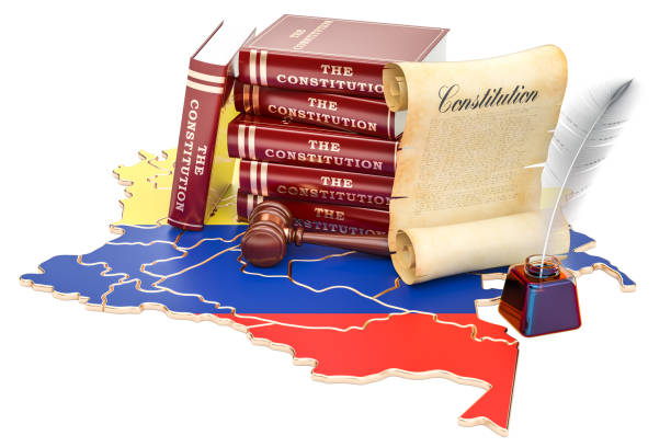 constitution de la notion de colombie, 3d rendering - 1991 photos et images de collection