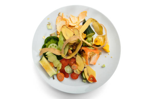 istock Vegetable And Fruit Peelings On Plate 917900208