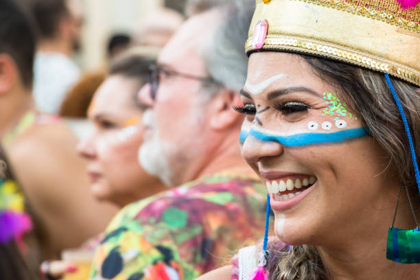 Carnival in Recife, Pernambuco, Brazil, 2018. stock photo