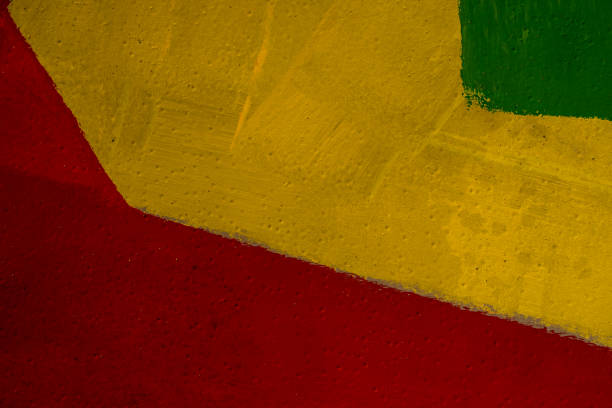 istock Concrete wall painted in different colors - decorative abstract background 917908936