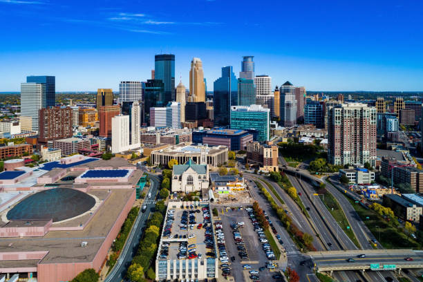 istock Minneapolis Skyline Aerial View 917919022