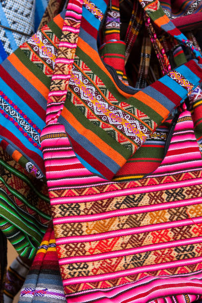 istock Handmade bags at the market, Cusco, Peru 917922230