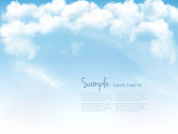 푸른 하늘, 클라우드. 벡터 배경에 - backgrounds sunbeam horizontal spring stock illustrations