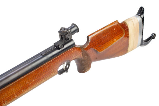 istock pneumatic air rifle isolated on white background 917922560