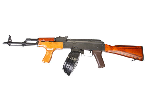 istock AK 47 assault rifle with round drum magazine 917922752