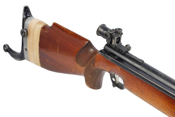 istock pneumatic air rifle isolated on white background 917922894