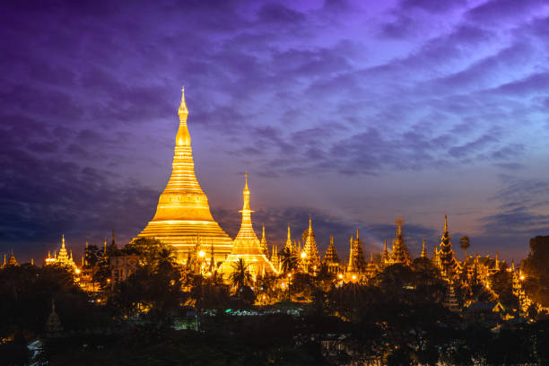 istock Shwedagon pagoda at sunset 917923270