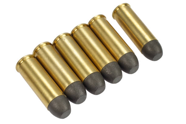 istock The .45 caliber revolver cartridges isolated 917923646
